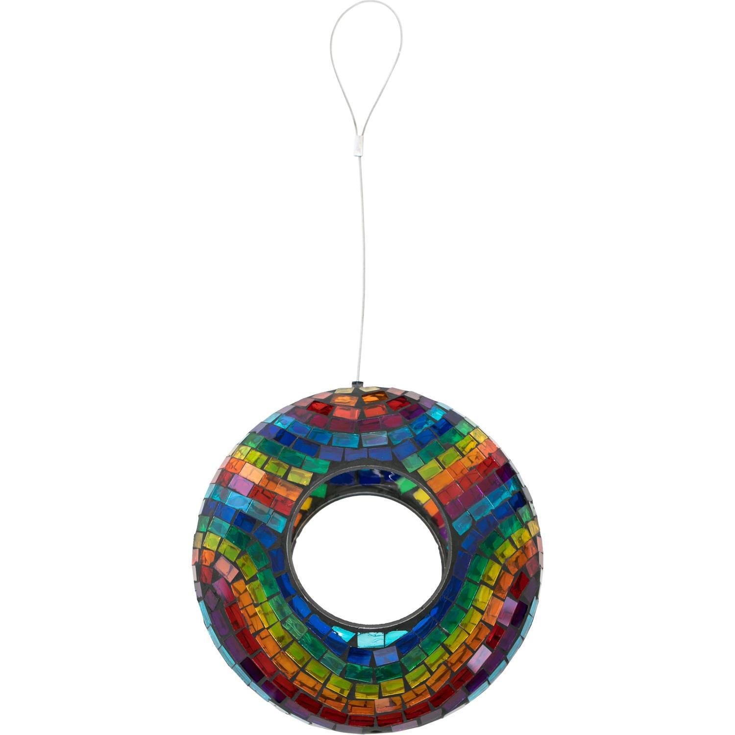 Glass Wild Bird Mosaic Feeder