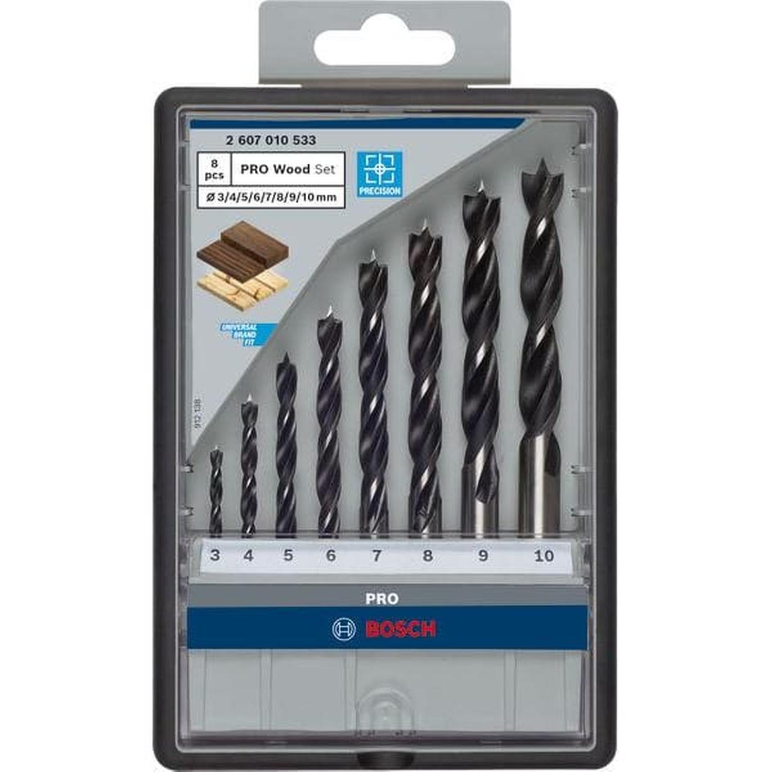 Brad Point Dill Bit Set 8PC