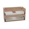 Wall Hung Vanity Cabinet 2 Drawer 900mm French Oak