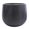 Tulip Round Terrazzo Pot M Black