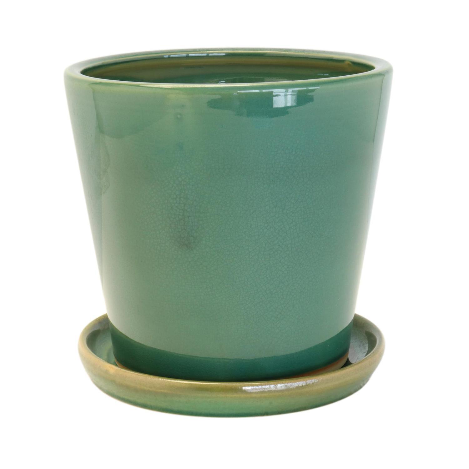 Glazed Round Pot