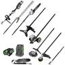 EGO POWER+ 56V Brushless Multi-Tool Power Head with Carbon Fibre Shaft 7pce Attachment Kit. Includes EP7501, PSA1020, HTA2020, STA1600, BCA1220, EA0820, RTA2320 Attachments, 5.Ah Battery, Rapid Charger & Shoulder Strap
