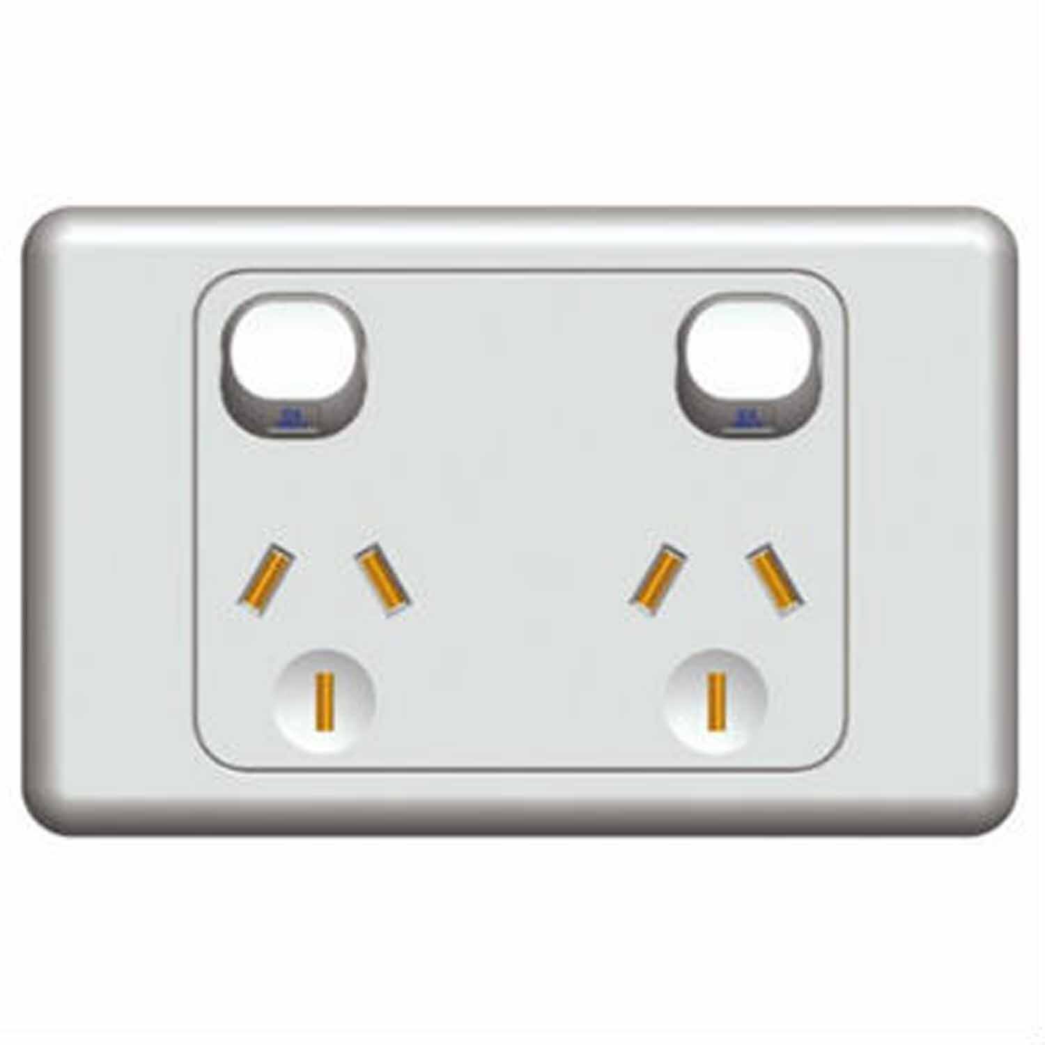 Double Horizontal Power Point Switch