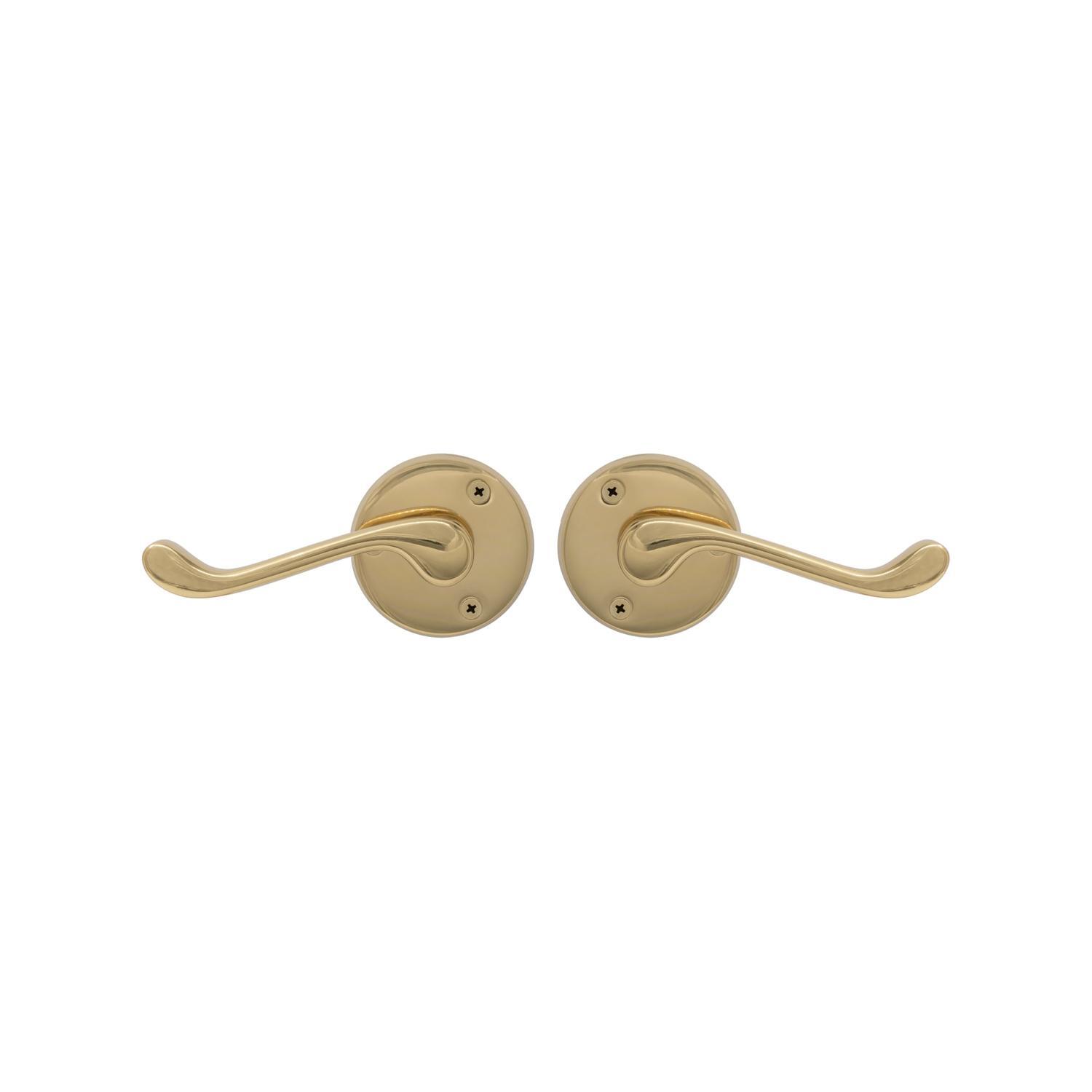 York Lever Set Polished Brass