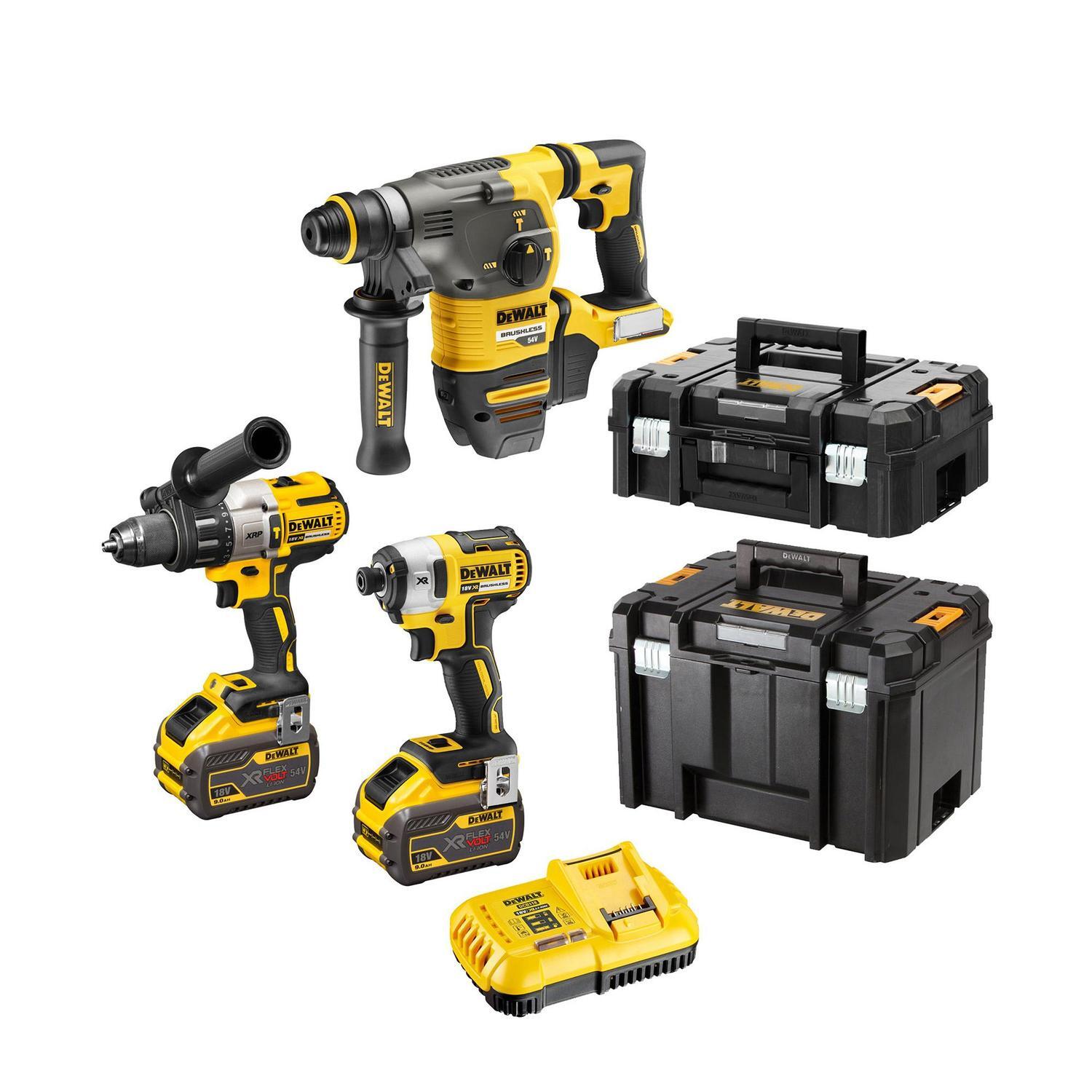 XR FlexVolt Cordless Brushless 3pc Power Tool Combo Kit