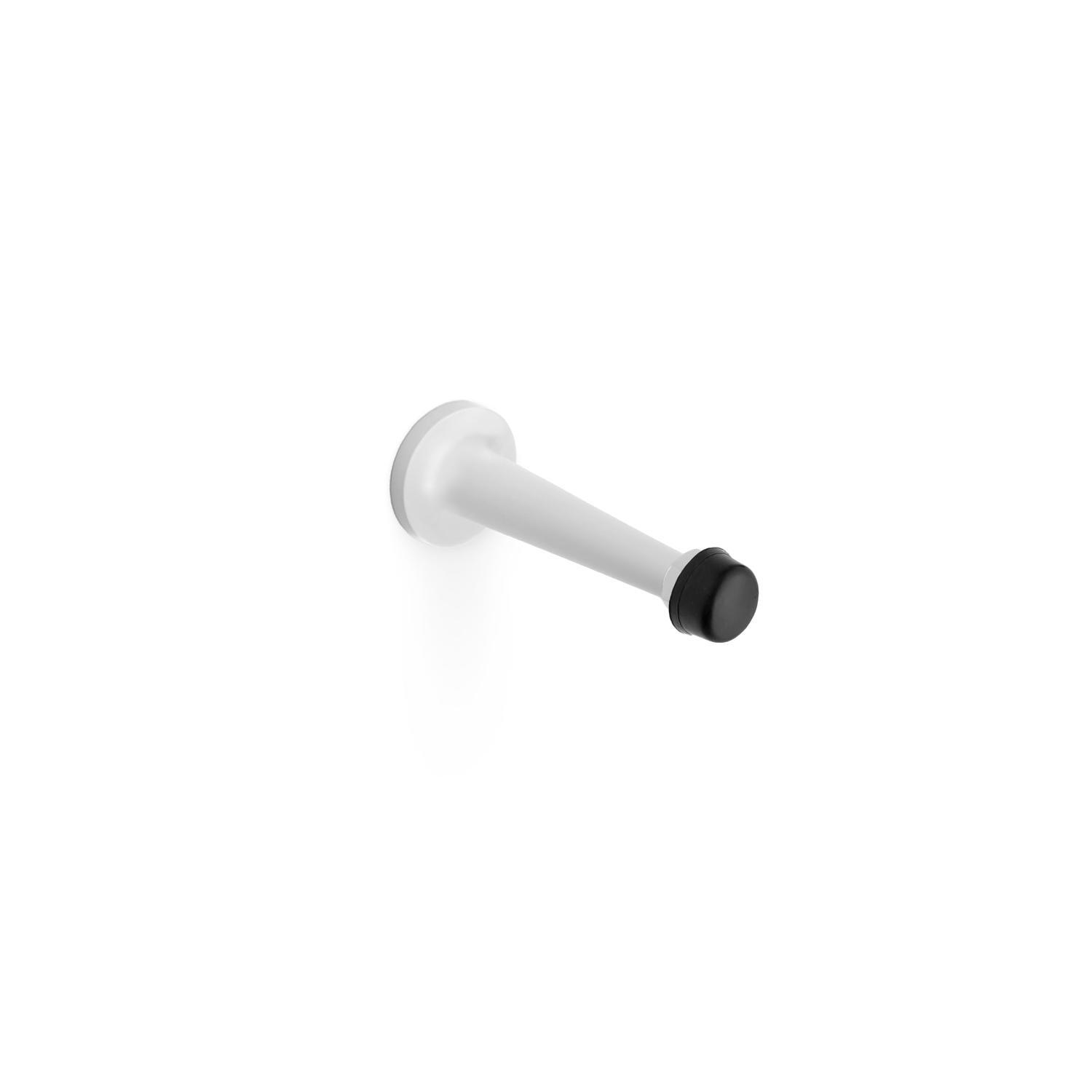 DOOR STOP CLASSIC ROUND WALL MOUNT WHITE FINISH