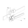 Window Handle Venting Left-Hand Face Fix 87mm Black