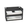 Wall Hung Vanity Cabinet 2 Drawer 750mm Matte Black
