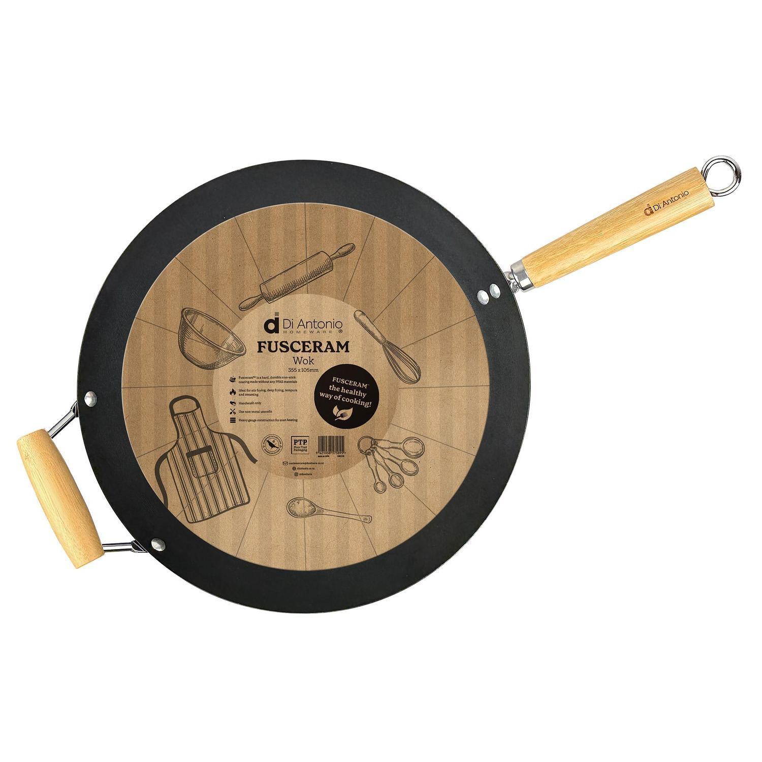 Wok Carbon Steel 355x105mm with Handle