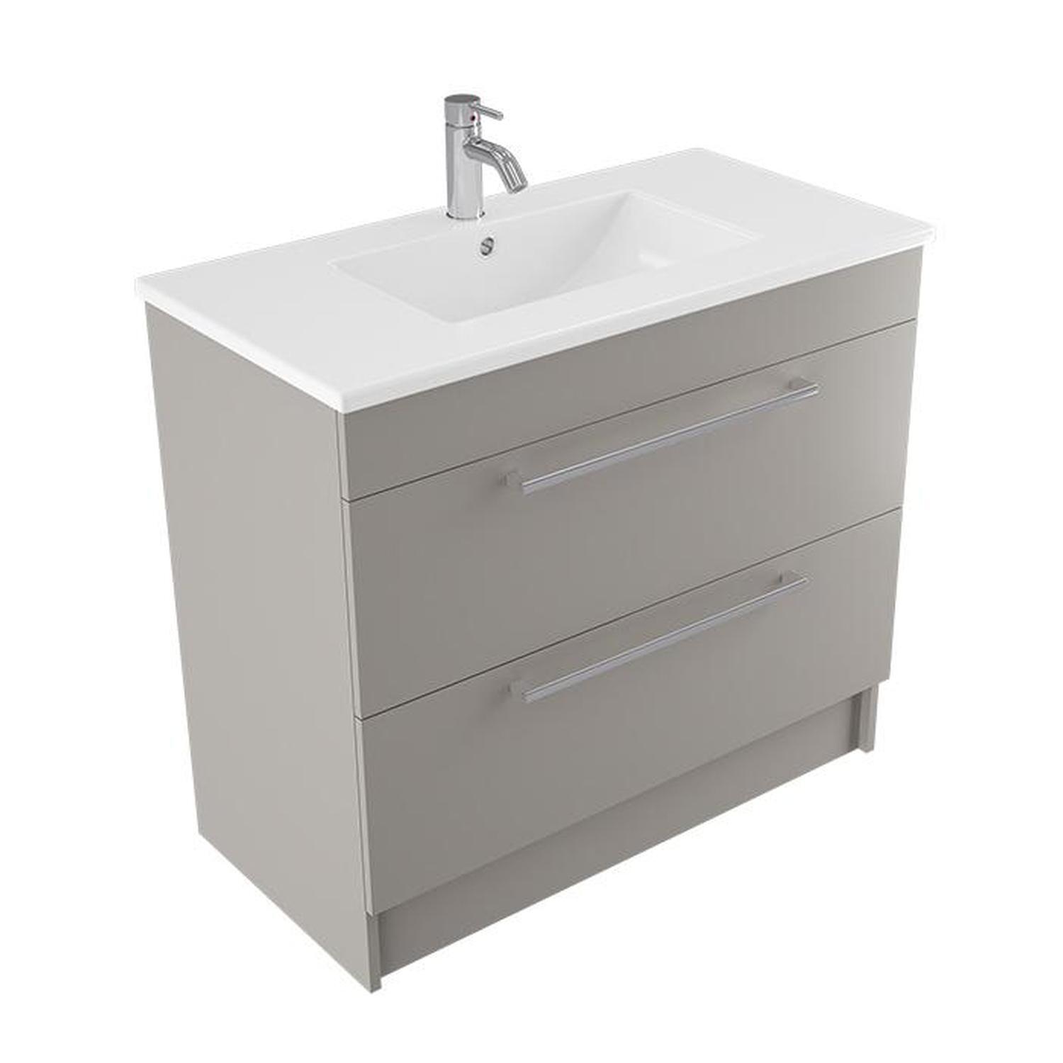 Calais Floor Vanity 900mm Dawn Grey
