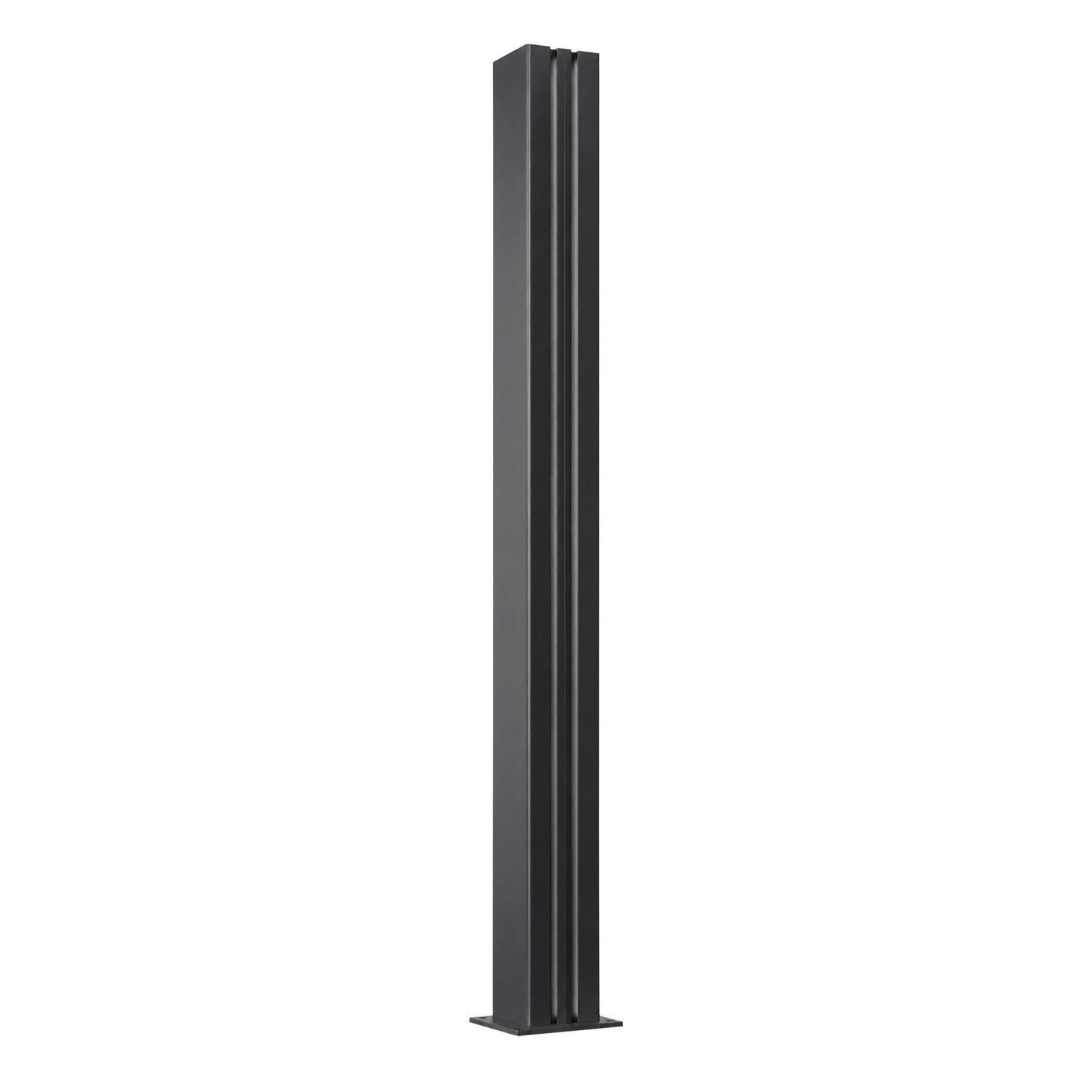 Valla Series 100mm Flanged Fence Post H:2000mm x W:100mm x D:100mm Grey