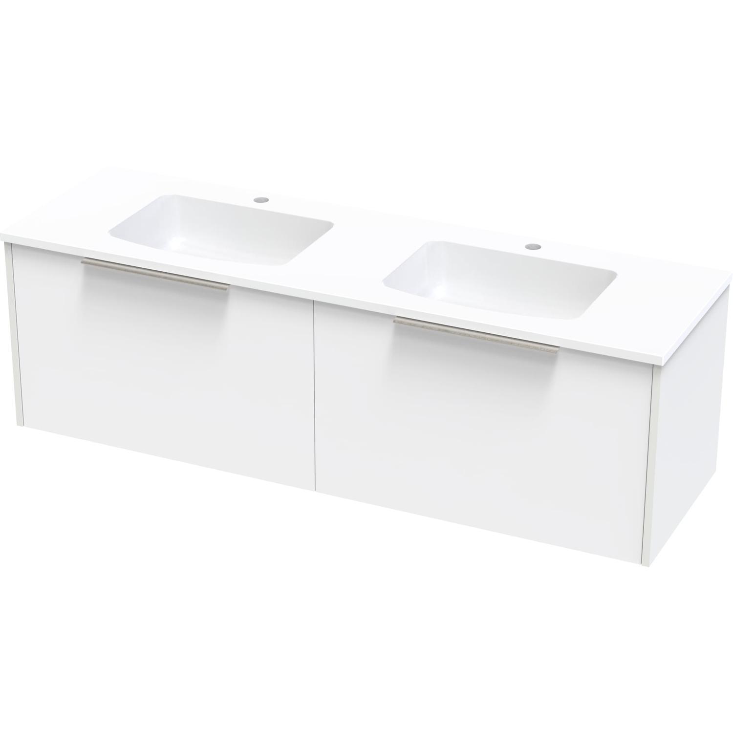 Nikau Grove 1500Db Single Drawer Ultra Gloss White/Colour
