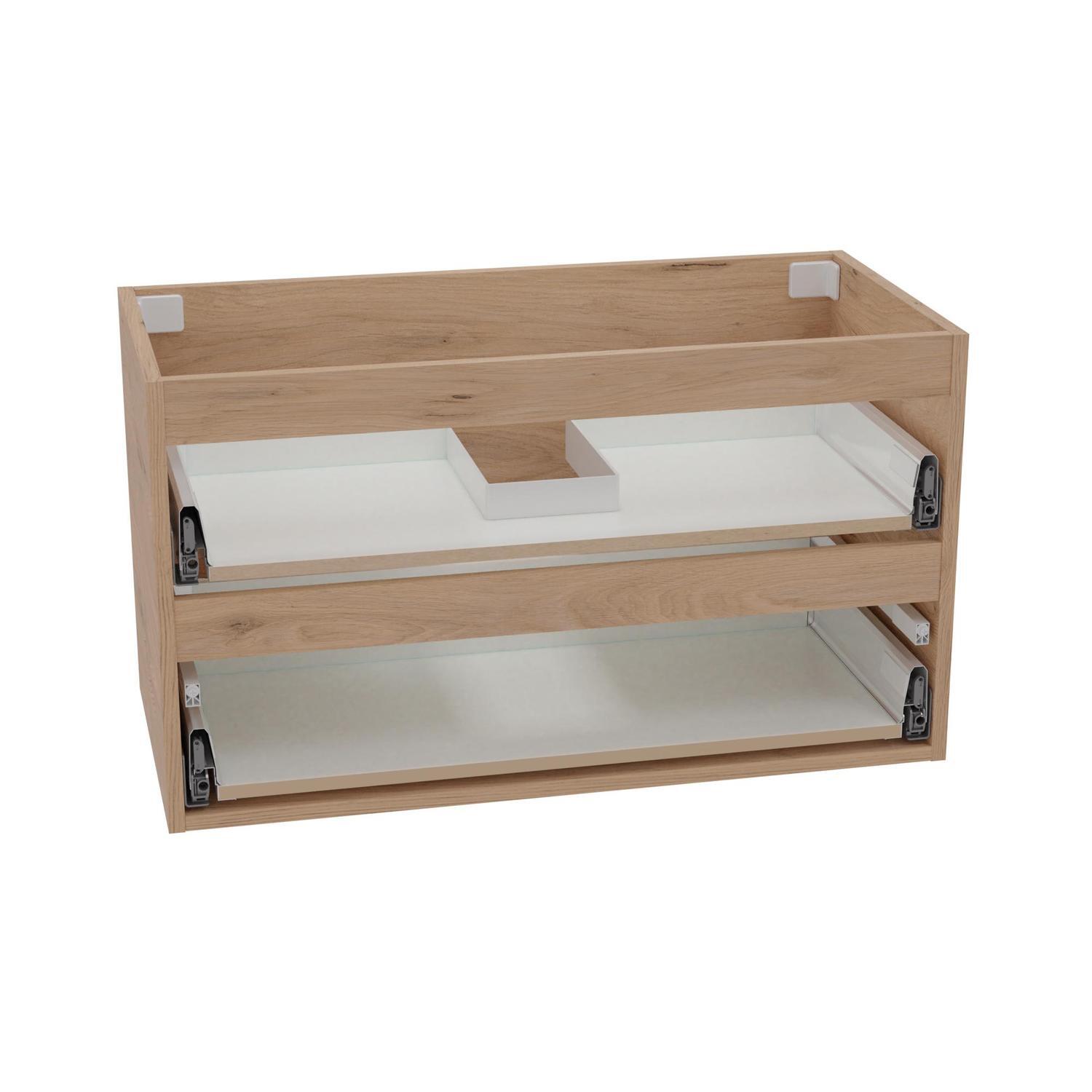Wall Hung 2 Drawer Cabinet