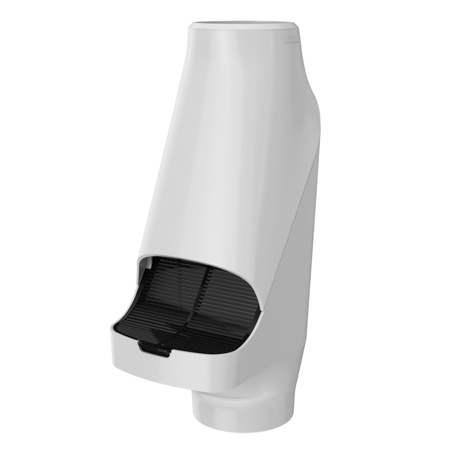 Curve Leaf and Debris Diverter 80mm Gull Grey
