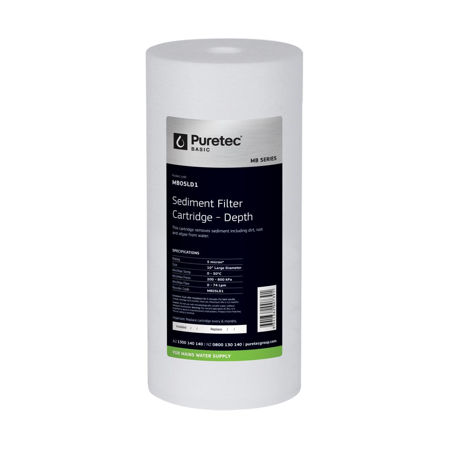 Sediment MB05LD1 Water Filter Cartridge 10 inch White