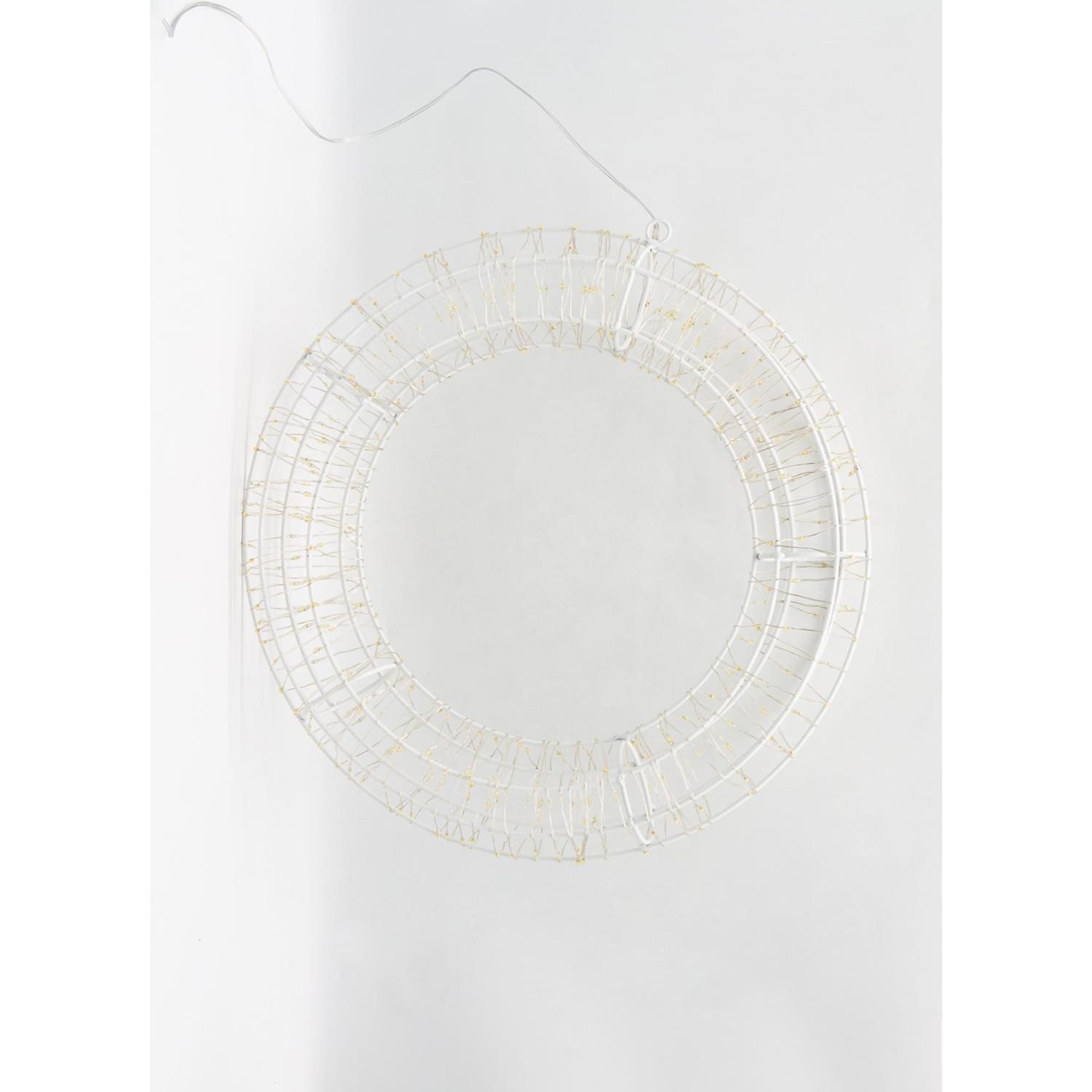 Lit Wreath 35cm Warm White