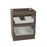 Floor Standing Vanity Cabinet 2 Drawer 600mm Charred Walnut