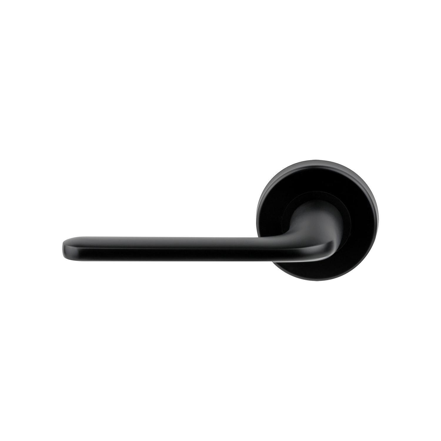 Passage Lever Handle Set Black Finish