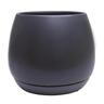 Indoor Addie Pot and Saucer 18cm Black