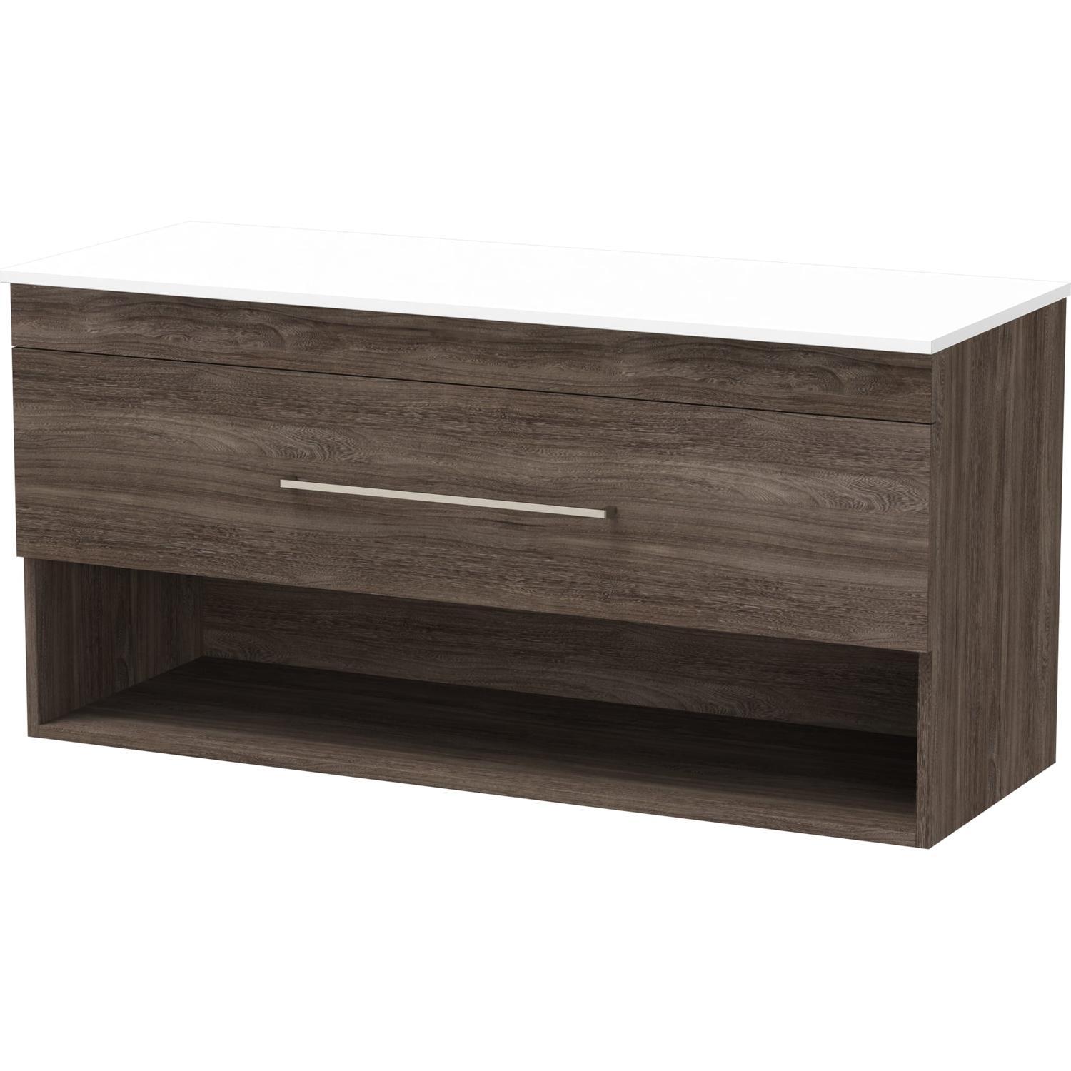 Cashmere Pro Drawer Open Double Bowl Wall Hung Vanity