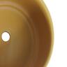 Indoor Addie Pot and Saucer 16cm Mustard