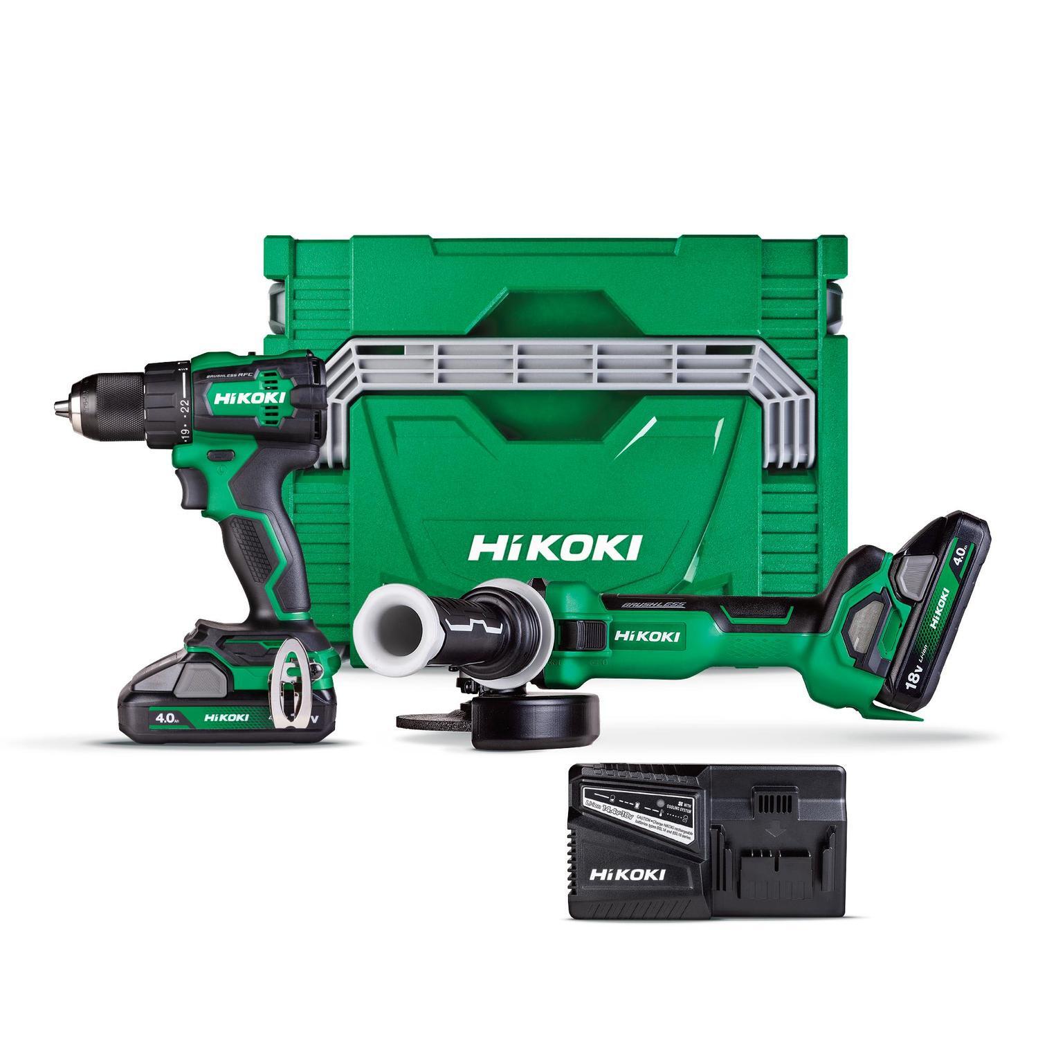 Brushless Combo Kit - Impact Drill and Angle Grinder 18 Volt