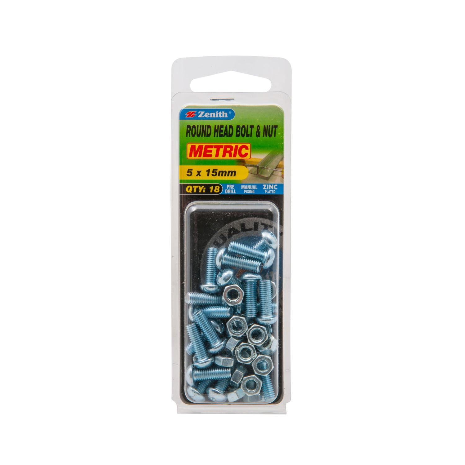 Round Head Bolt & Nut
