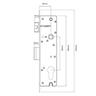 Entrance lock hinged 2-Point Black