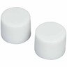 Plastic Closet Pole End Caps 31mm Pack of 2 White