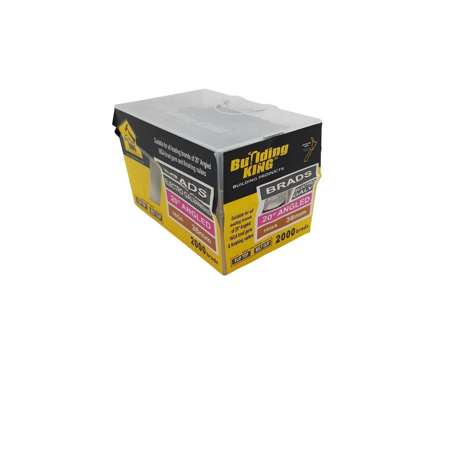 Angled Brads 16g x 38 Galvanised