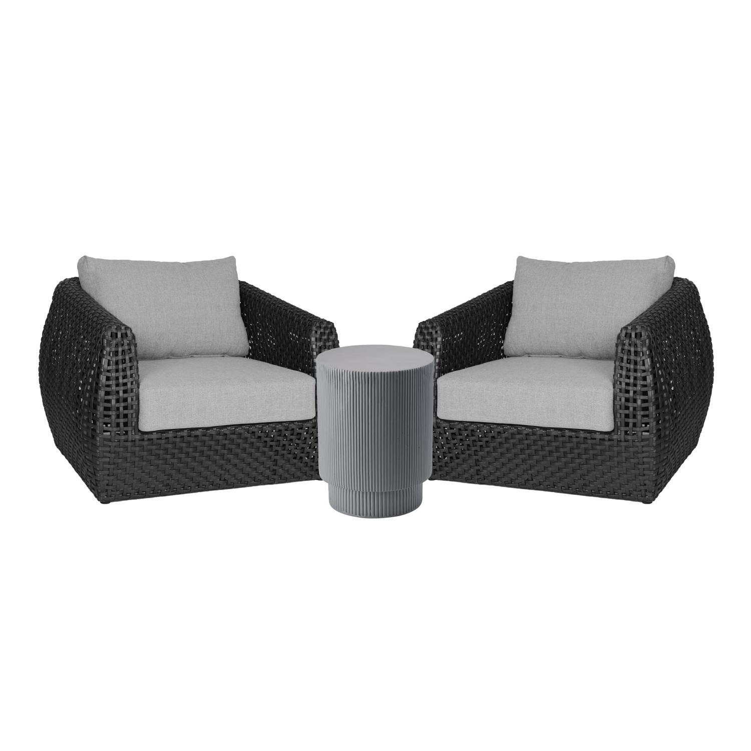 Outdoor 3 Piece Lounge Setting
