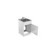 Single Cupboard Laundry Tub 555mm White