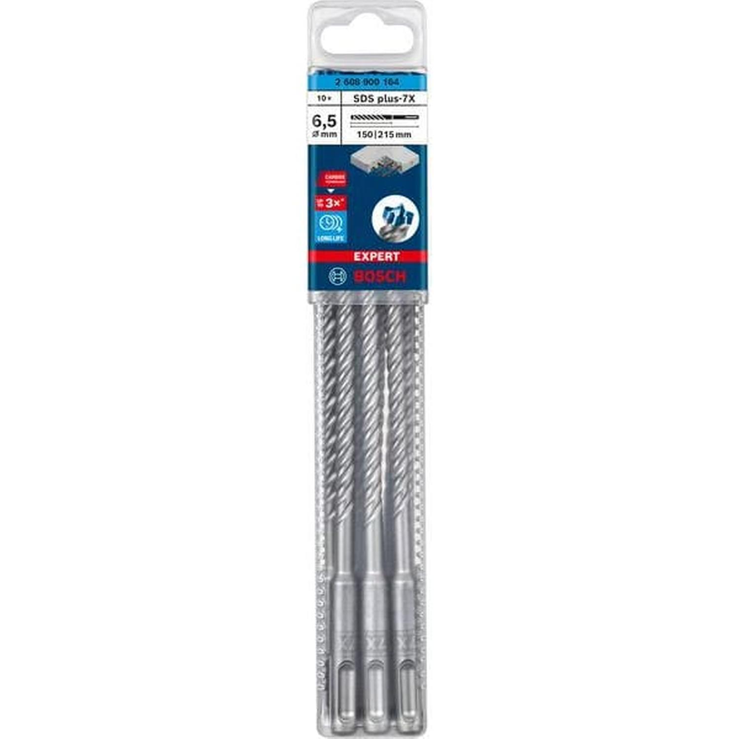 SDS Plus-7x Hammer Drill Bit 10PC Set 6.5 x 100 x 165mm