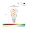 Smart Bulb Clear 470 Lumens St64 E27 Filament 6.3 Watt RGB
