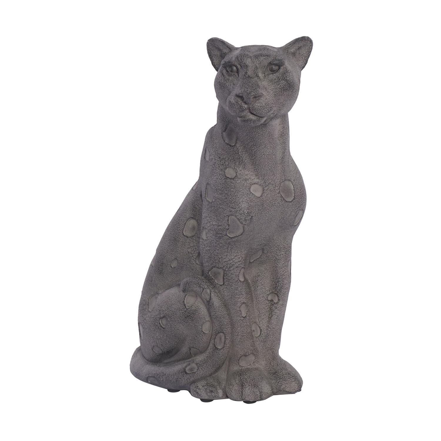 Clayfibre Leopard Garden Décor