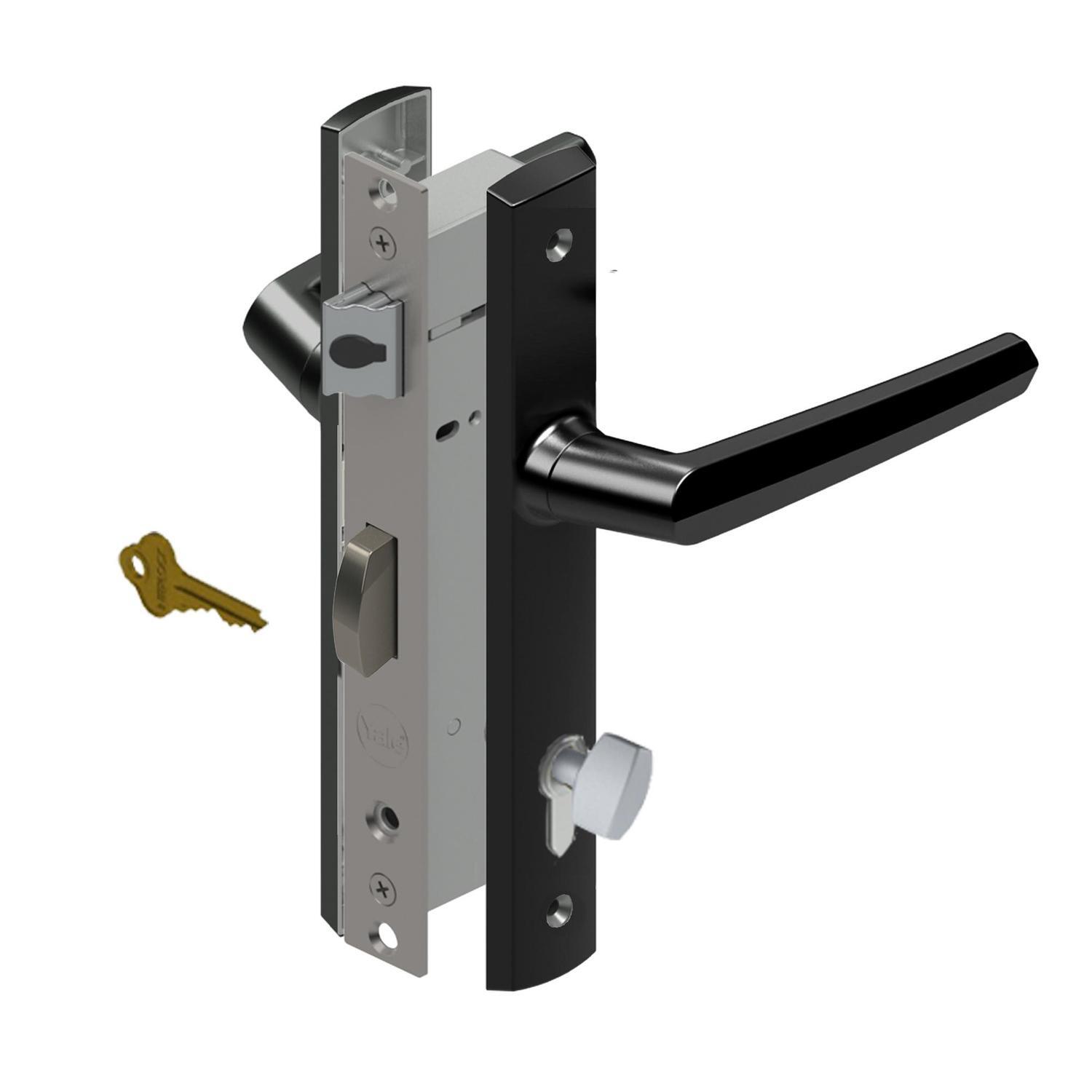 Entrance lock hinged 2-Point Black