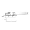 Avon Timber Window Handle Right-Hand Face Fix  107mm Florentine Bronze