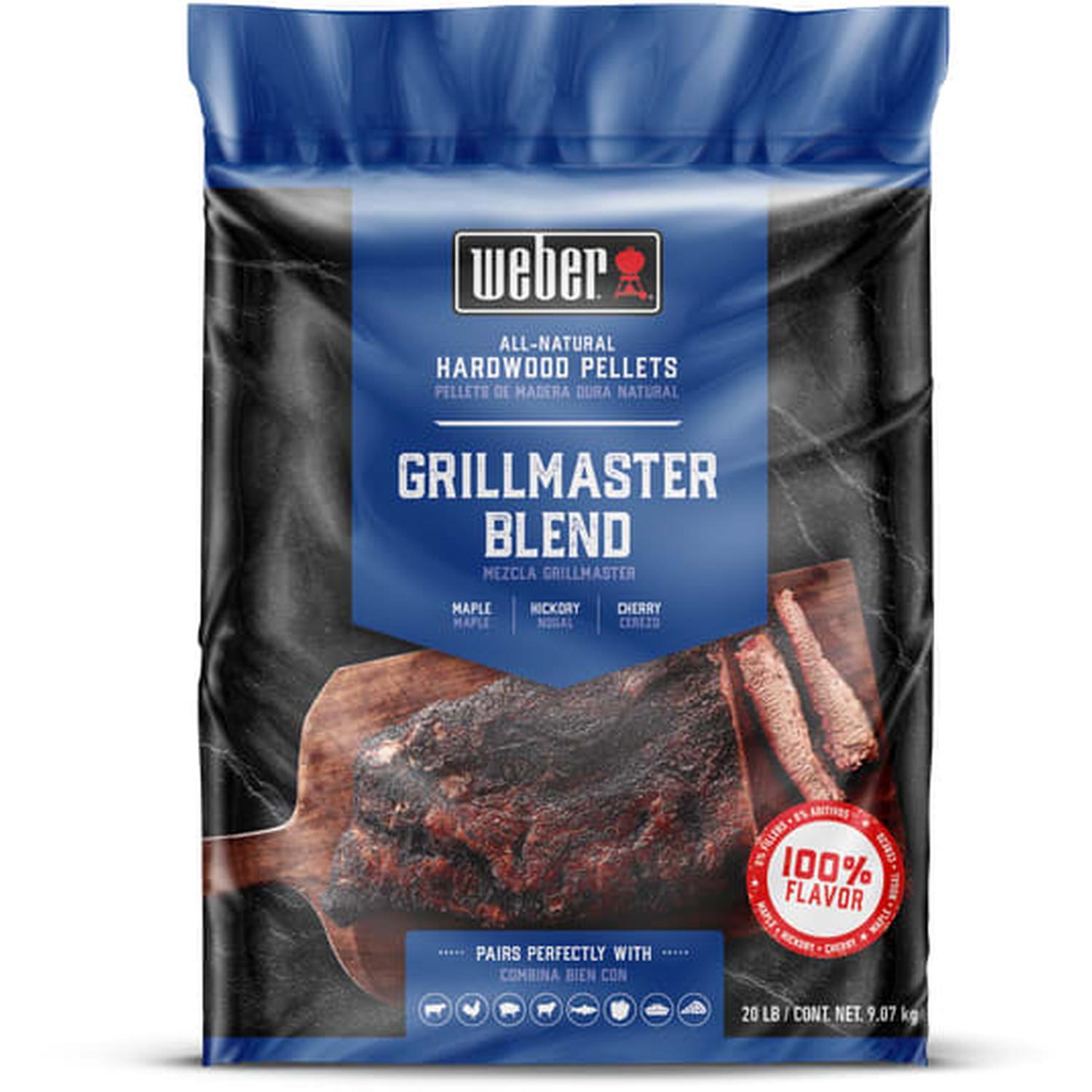 All-Natural Hardwood Pellets - GrillMaster Blend