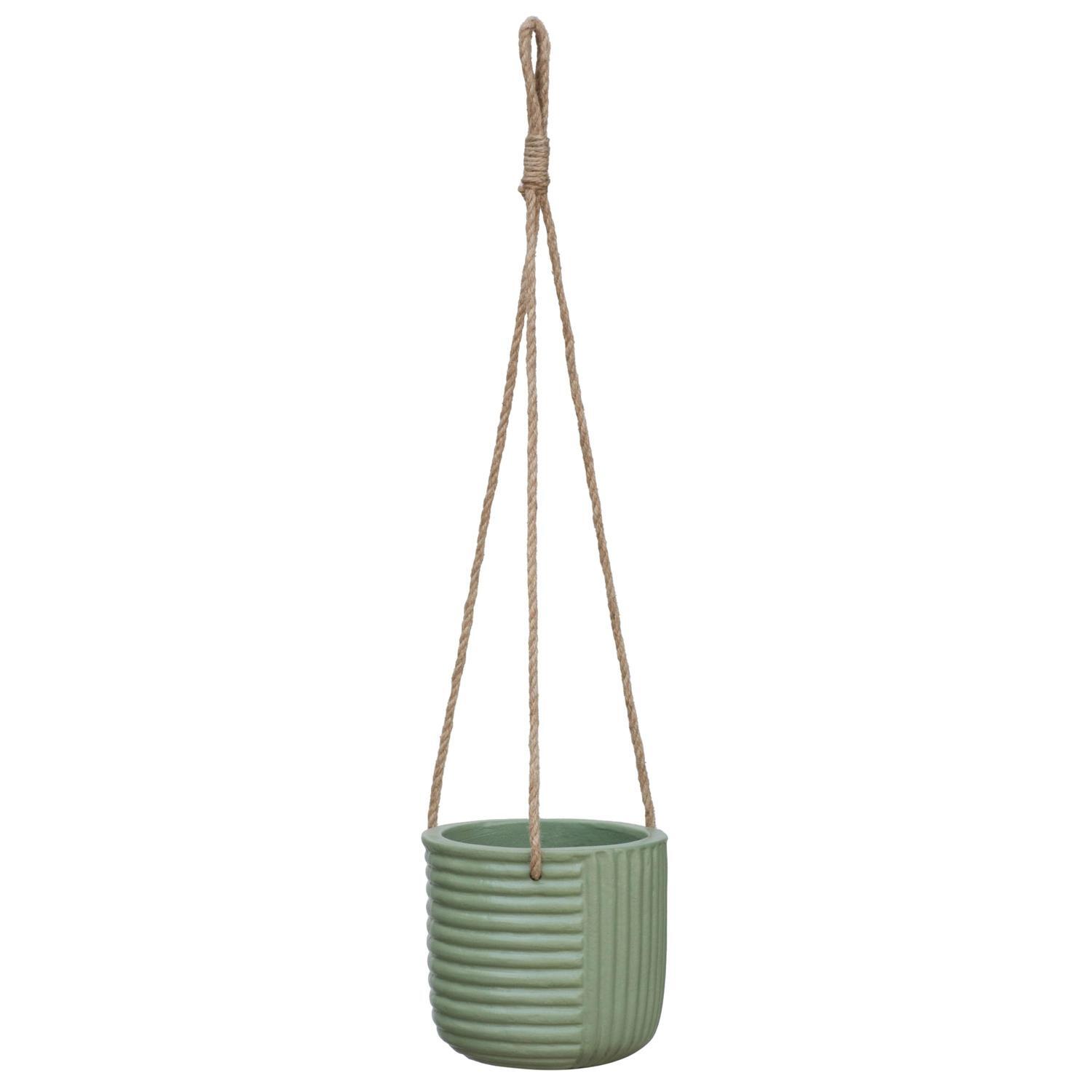 Alex Indoor Hanging Pot 15cm Sage