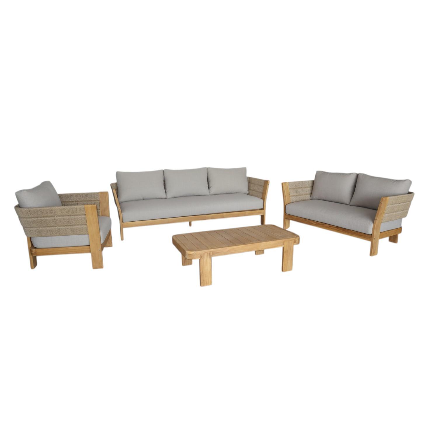 Outdoor 4 Piece Lounge Setting