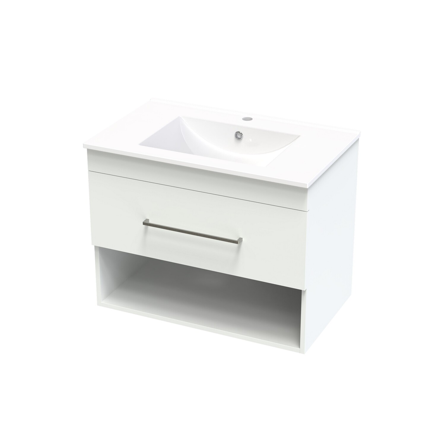 Cashmere Valley 750 Drawer Open White Melamine