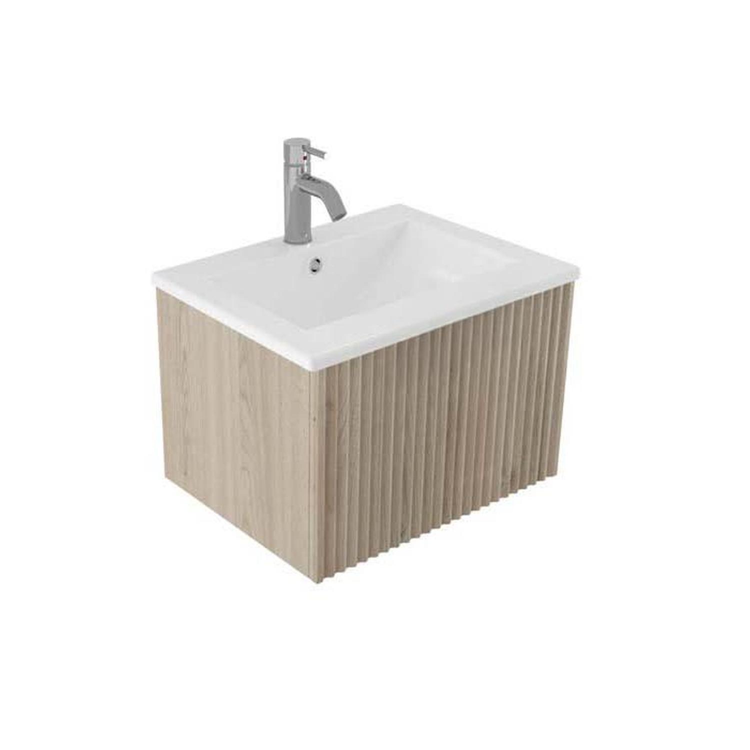 Wave Wall Hung Vanity 600mm Legna