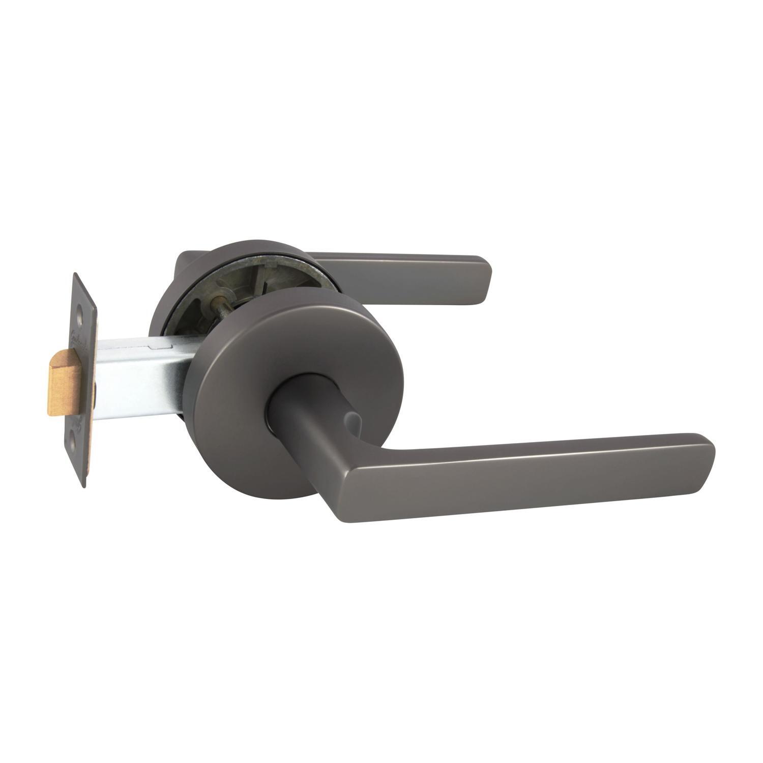 Medio Plus Series Rivera Passage Lever Set with QuickFix Graphite