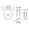 88mm Bottom Mount Sliding Gate Track Castor