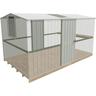 Shed H:1830mm, W:3770mm, D:2280mm Alu-Zinc