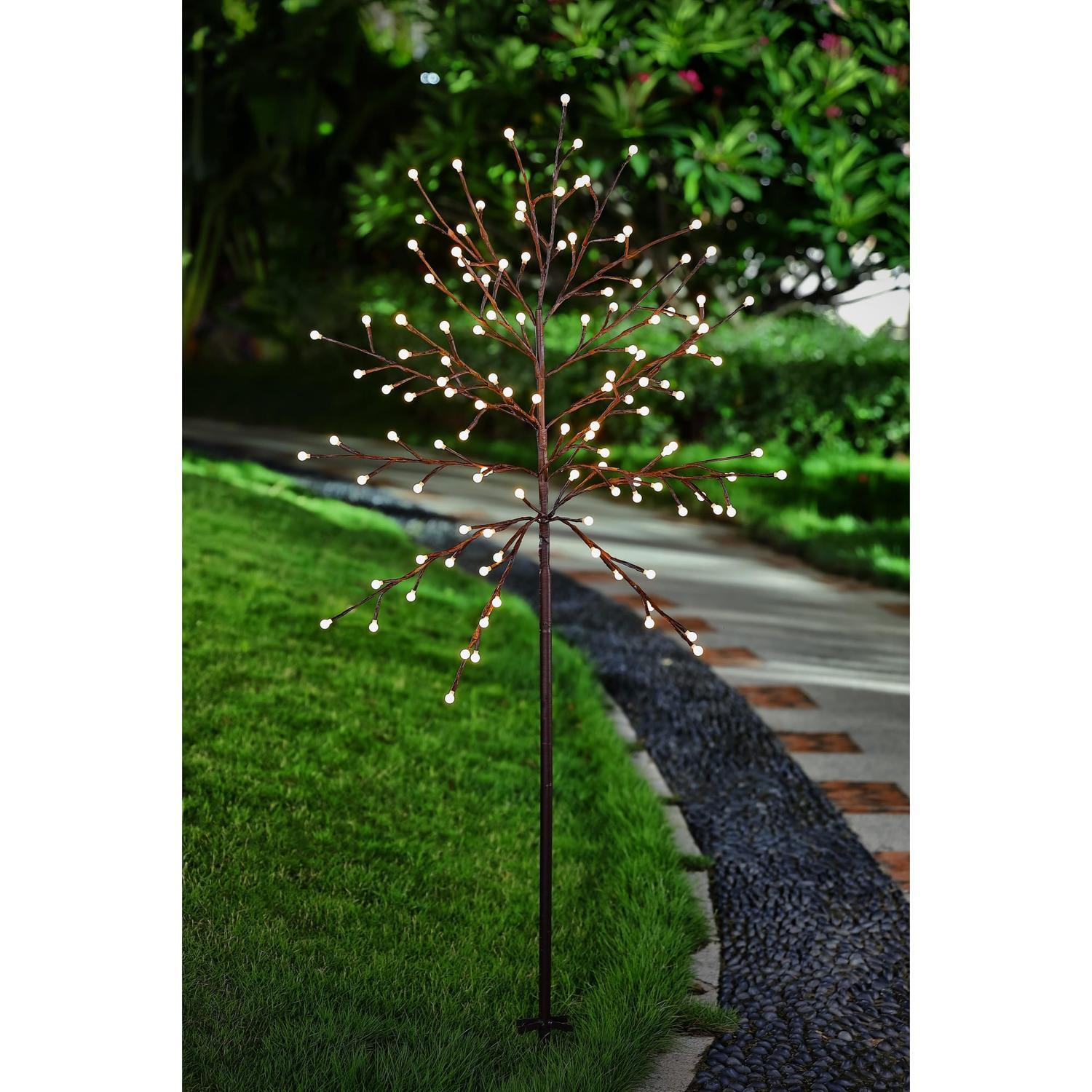 LED Solar Berry Tree Warm White 1.5m