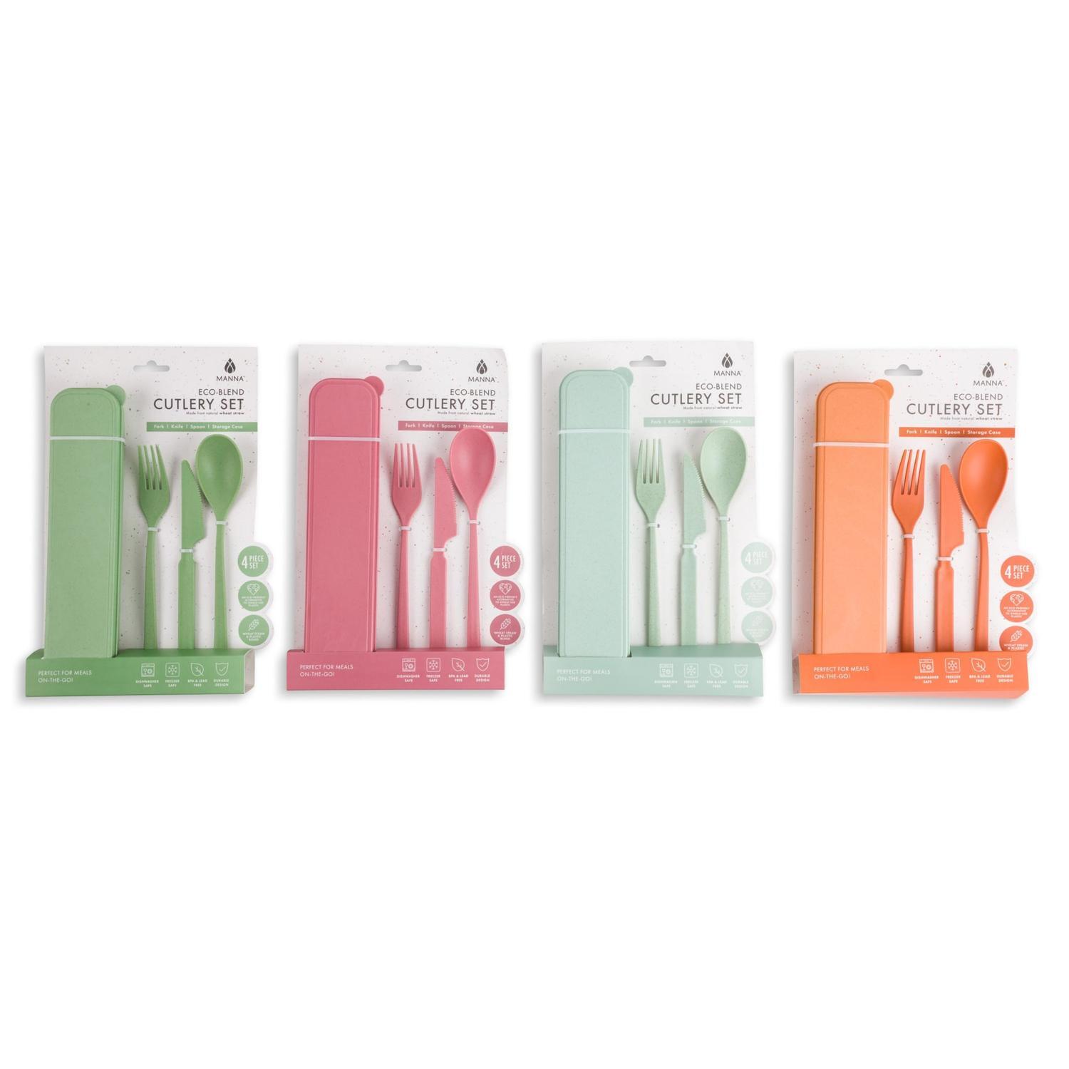 Portable Wheat Cutlery Set  Multi
