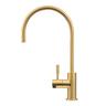 Gooseneck Water Filter Tap  Brushed Gold