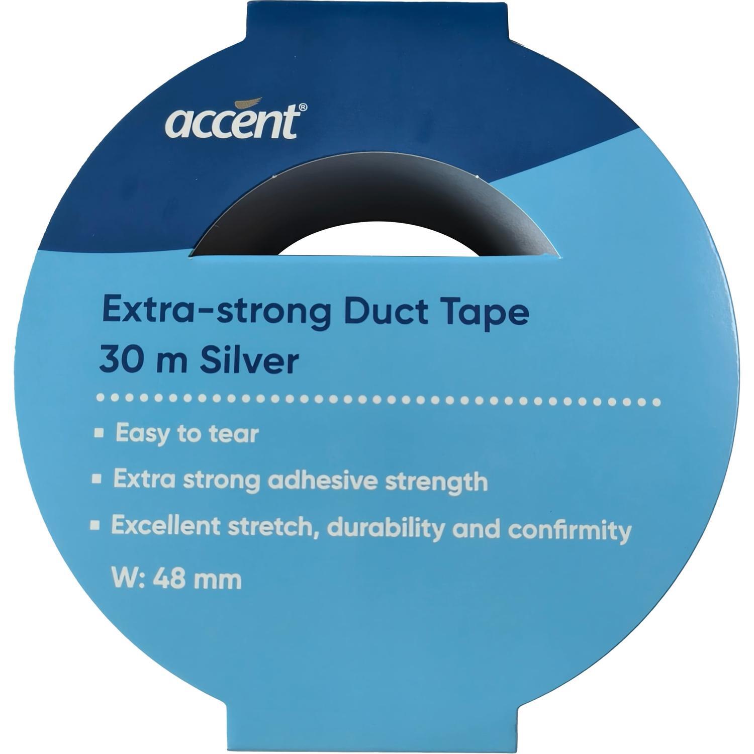 Extra Strong Duct Tape Accent 48mm x 30m Silver