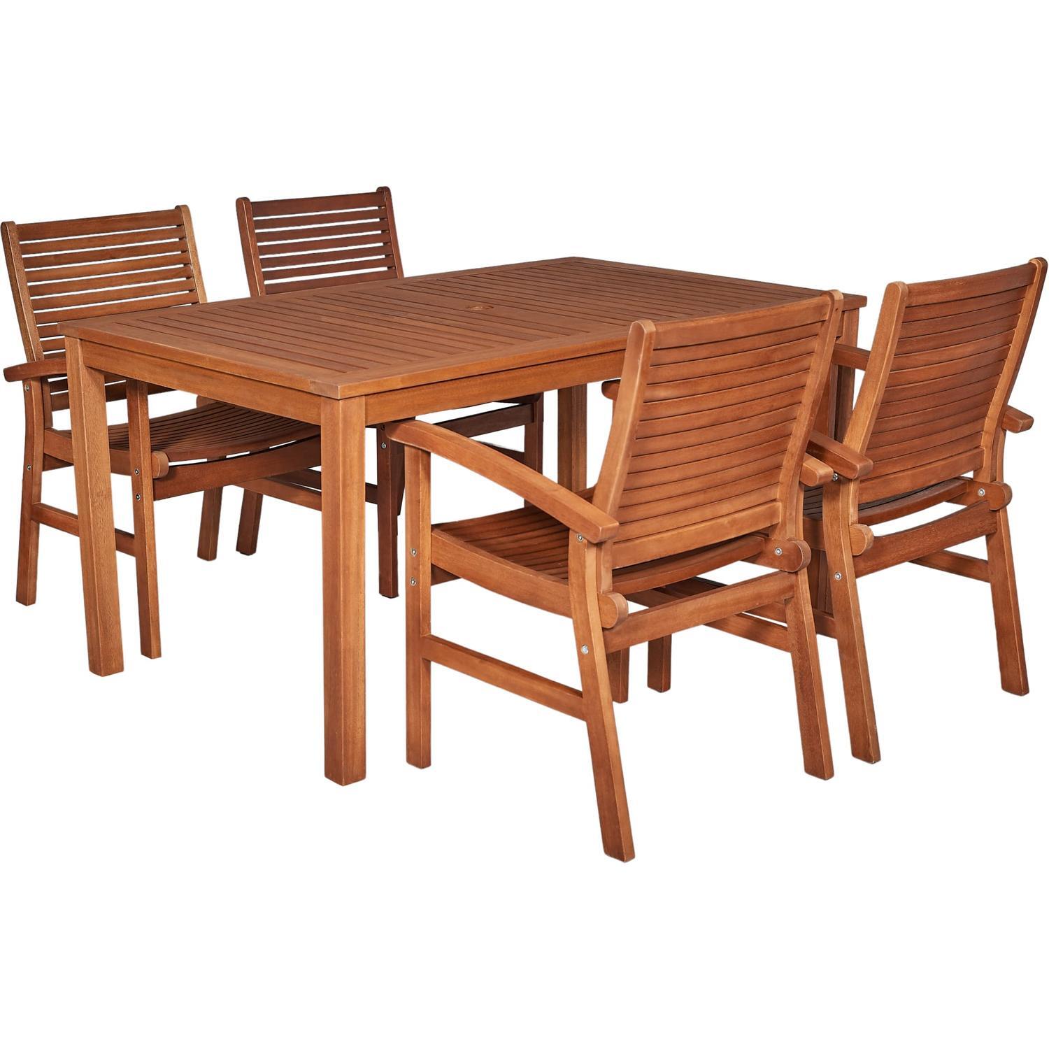 Outdoor Dining Setting 5 Piece 1500mm